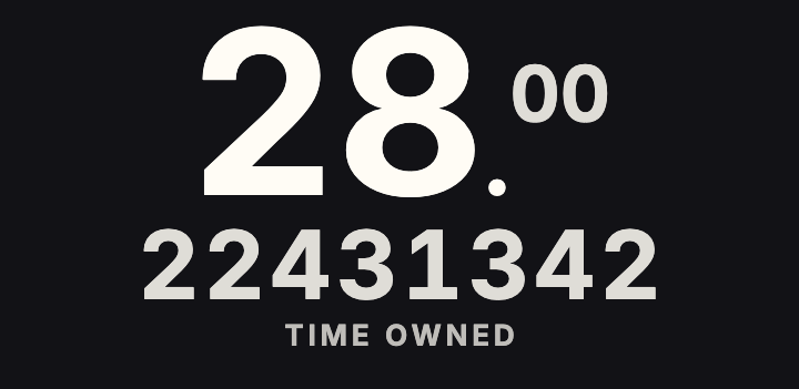 Eclipse Counter: Editorial style age counter face in TimeBorn