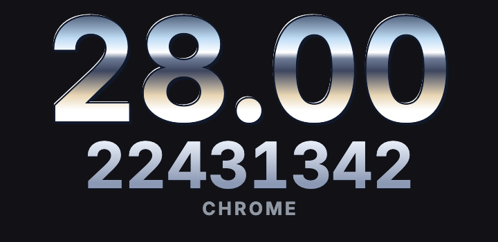 Chrome: Display type style age counter face in TimeBorn