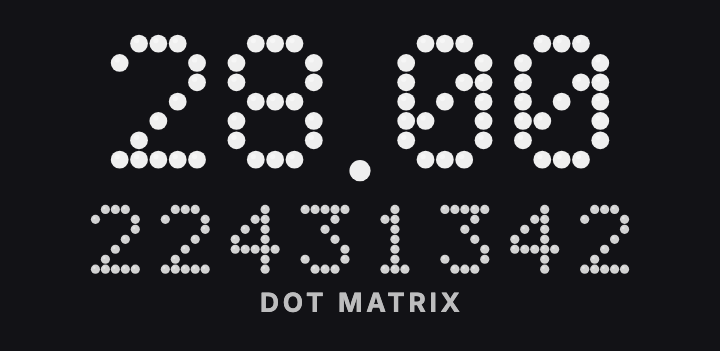 Dot Matrix: Matrix style age counter face in TimeBorn
