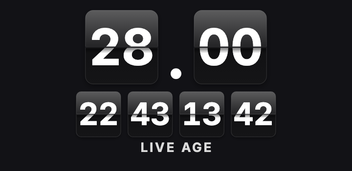 Flip Deck: Flip clock style age counter face in TimeBorn
