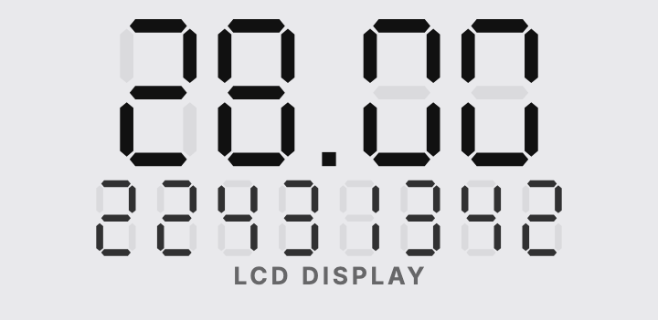 LCD Shard: Seven segment style age counter face in TimeBorn