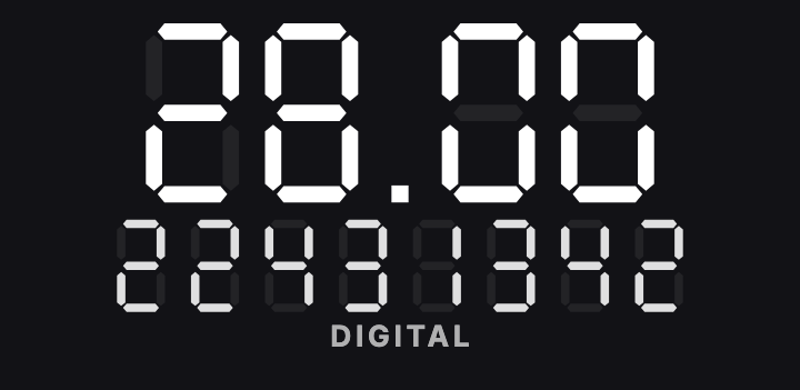 Seven Segment: Seven segment style age counter face in TimeBorn